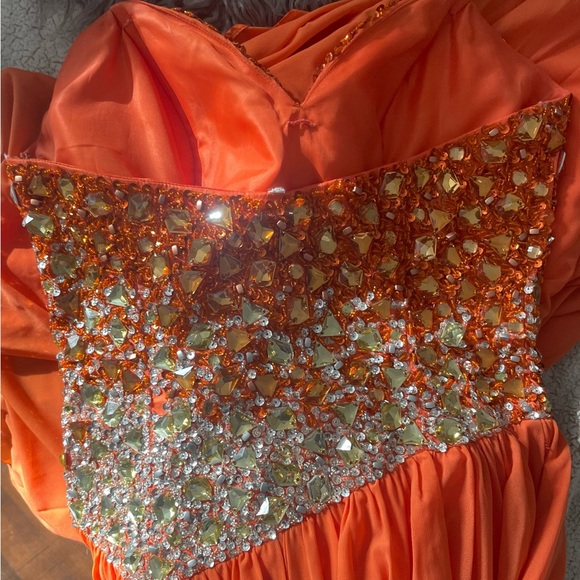 Coral Terani Beaded Gown - Picture 3 of 7